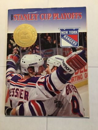 1994 York Rangers Vs Nj Devils Stanley Cup Playoffs 3rd Round Program Ny