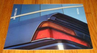 1986 Honda Prelude Sales Brochure Si