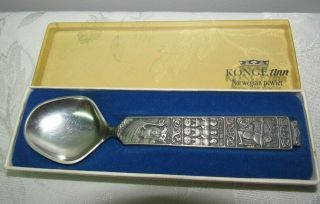 Vintage Konge Tinn Norwegian Pewter Spoon