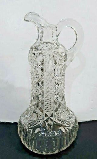 Rare Antique Eapg Cambridge Glass 2666 Near Cut Whiskey Decanter