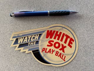 1941 Chicago White Sox Home Game Schedule Printed On " Flying Ball " Logo