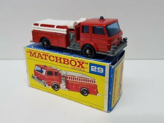 Vintage Matchbox Lesney No 29 Fire Pumper Truck