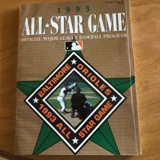 1993 All - Star Game Official Major League Baseball Program