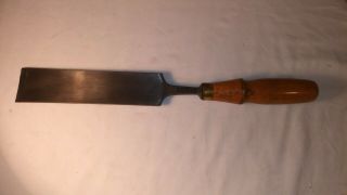 Vintage Antique W.  Butcher Cast Steel 2 " Wood Chisel Gouge 17 " Long (inv552)
