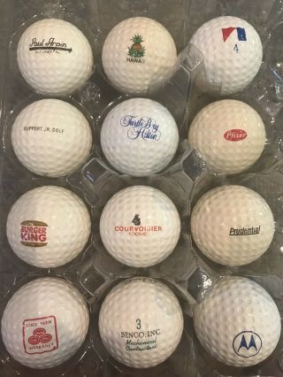 Antique Vintage Logo Golf Balls (12 1 Dozen)