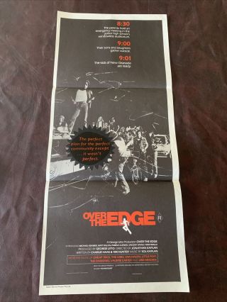 Vintage Movie Poster Over The Edge Matt Dillon Day Bill Cinema
