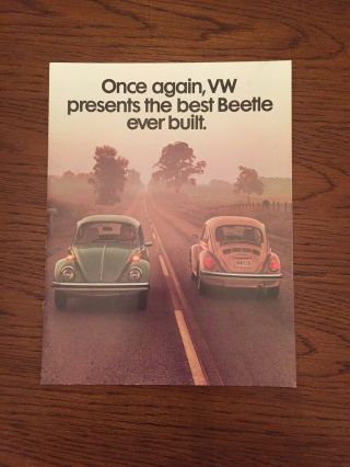 1976 Volkswagen (vw) Beetle Sales Brochure (usa)