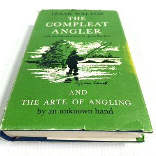 1577,  1967 The Compleat Angler Vintage Fly Fishing Book Izaak Walton British,  Dj
