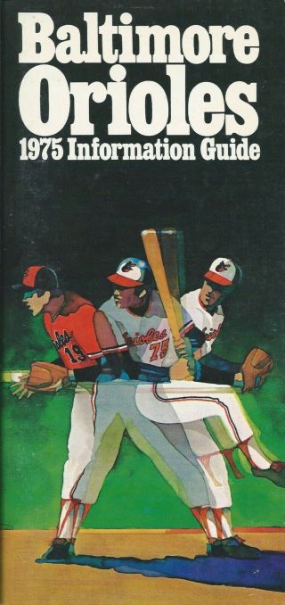 1975 Baltimore Orioles Major League Baseball Media Guide Mlb