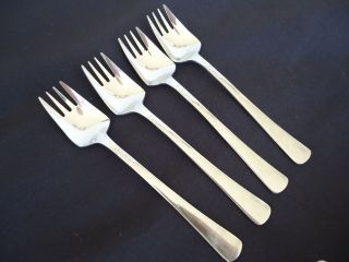 4 Vintage Retro Wiltshire Splayds Buffet Forks Stainless Steel