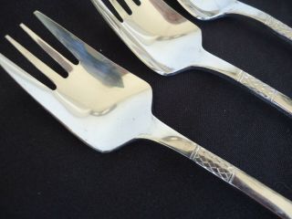 4 vintage retro wiltshire splayds buffet forks stainless steel 2
