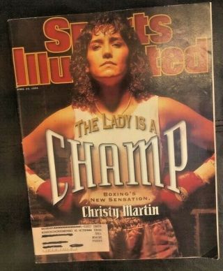 Sports Illustrated April 15,  1996 Christy Martin Woman Lady Boxer Champ