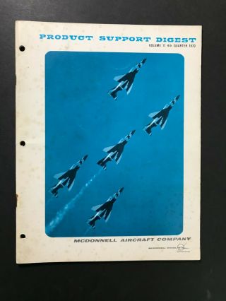 1970 Mcdonnell Douglas Product Support Digest - F - 4 Thunderbird Feature Great