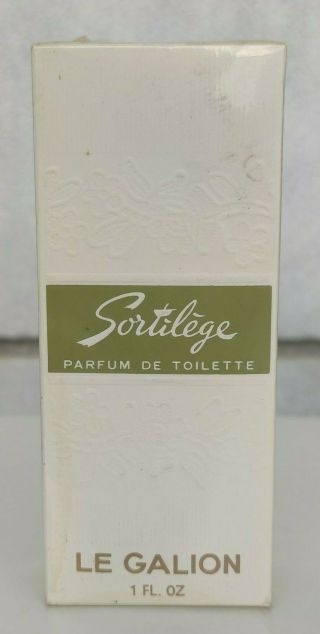 Vintage Le Galion Sortilege Parfum De Toilette 1 Oz 30 Ml France Rare