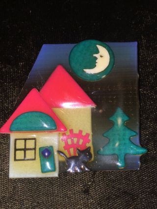 Vintage House Of Pins By Lucinda Christmas Pin Brooch