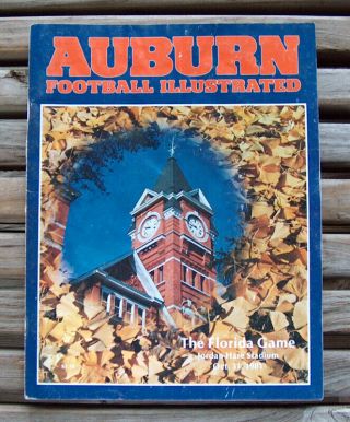 Vintage 1981 Auburn Tigers Vs Florida Gators Football Program