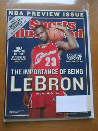 2003 Sports Illustrated Lebron James Cleveland Cavaliers 1st Pro Cover