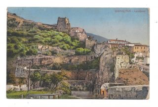 Vintage Postcard Gibraltar - Landpoint.  Pmk Gibraltar 1927