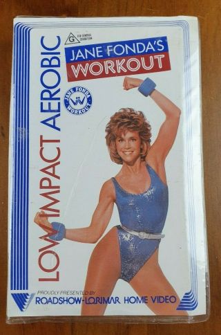 Jane Fonda Workout,  Vhs Video Tape Vintage 1980s