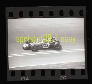 Dick Simon 44 Car @ 1970 USAC California 500 - Vtg Race Negative 9761 2