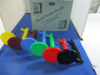 Vintage Handy Coaster Handle Set Of 6 In Orignal Box From The 1950 