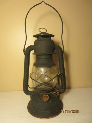 Vintage Dietz Little Wizard Kerosene Lantern Loc - Nob Globe Ny Usa Rare Antique