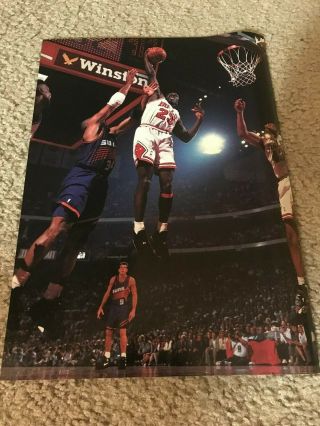Vintage 1993 Nike Air Jordan Viii 8 Playoff Leather Shoes Poster Print Ad Finals