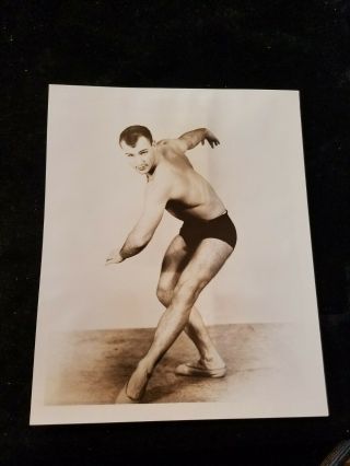 Vintage 1957 Ricki Star 8 " X 10 " Professional Wrestler Photograph B/w