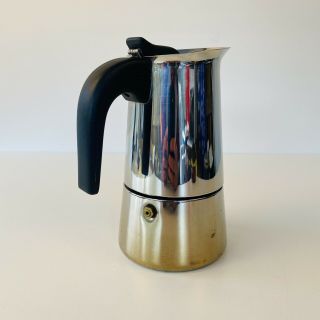 Vintage Guido Bergna Gb Stainless Espresso Coffee Maker Inox 18/10 Made In Italy