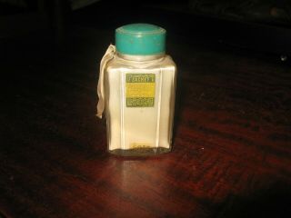 Vintage Coty Emeraude Sachet Paris Bottle With Labels And Ribbon