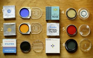 1x Vintage Camera Lens Filters - 52mm Various Effects 002