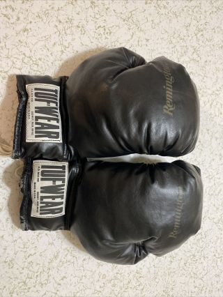 Vintage Tuf - Wear Leather Lace Up Boxing Gloves Remington Rlg 16