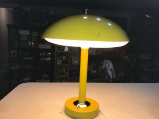 Vintage Mid Century Modern Atomic Ufo Flying Saucer Table Desk Lamp 1960 