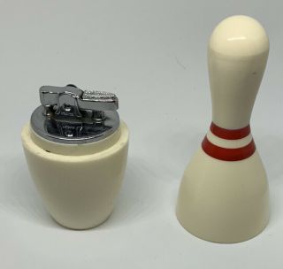 Vintage Bowling Pin Lighter By Kem Inc. ,  Detroit,  Michigan