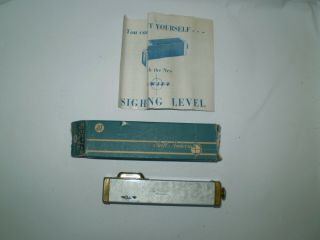 Vintage 1950’s Swift & Anderson Hand Sighting Level With Directions