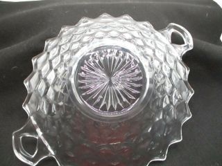Vintage Fostoria American Clear Serving Bowl With 2 Handles 3