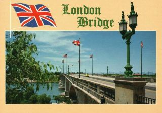 London Bridge,  Lake Havasu City,  Arizona,  Vintage,  Postcard A69