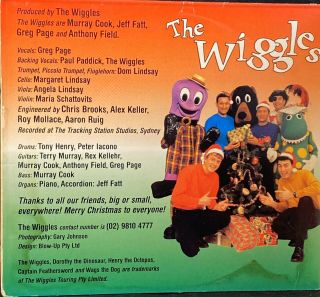 VINTAGE THE WIGGLES WIGGLY WIGGLY CHRISTMAS 1996 CD ABC FOR KIDS AUSTRALIAN CD 3