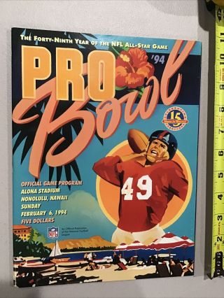1994 Nfl Pro Bowl Football Program Honolulu Hawaii Aloha Stadium