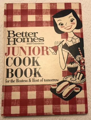Vintage Better Homes And Gardens Junior Cookbook 1963