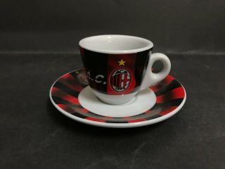 A.  C Milan Football Club Vintage Coffee Cup & Saucer