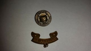 Vintage Boy Scouts Be Prepared Badge,  Bobcat Cub Scouts B.  S.  A.  Pin