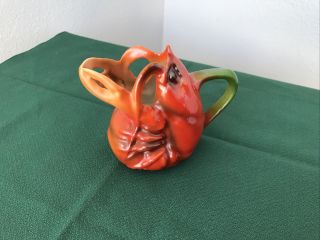 Antique Royal Bayreuth Figural Lobster Creamer Pitcher 4” Green Mark