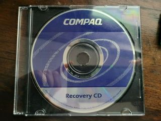 Vintage 2000 Compaq Presario Recovery Cd Disc With Case