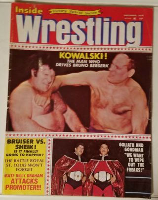 Inside Wrestling - Bruno Vs Kowalski - Sept.  1974