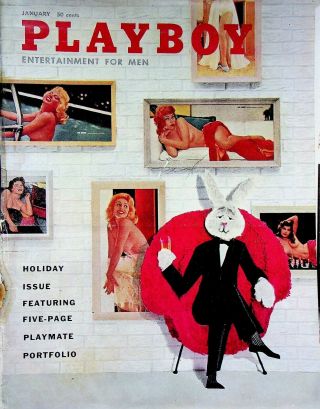 Vtg Playboy January 1958 Gloria Windsor Lisa Winters June Blair M665