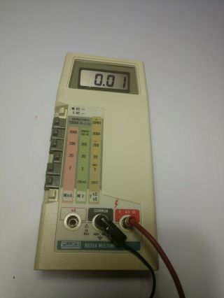 Fluke 8020a Handheld Digital Meter Multimeter Carrying Case Probes Instructions