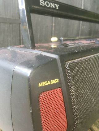 Vintage SONY CFS - DW30L MegaBass Ghetto Blaster Boombox Radio Twin Cassette Tape 3