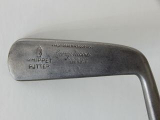 Antique George Nicoll Wood Shaft Whippet Golf Club Putter 1910 - 1920 Scotland