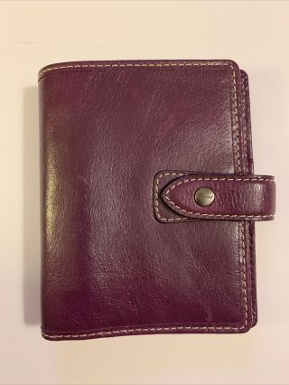 Filofax Pocket Size Malden Organizer Planner Diary Antiqued Leather